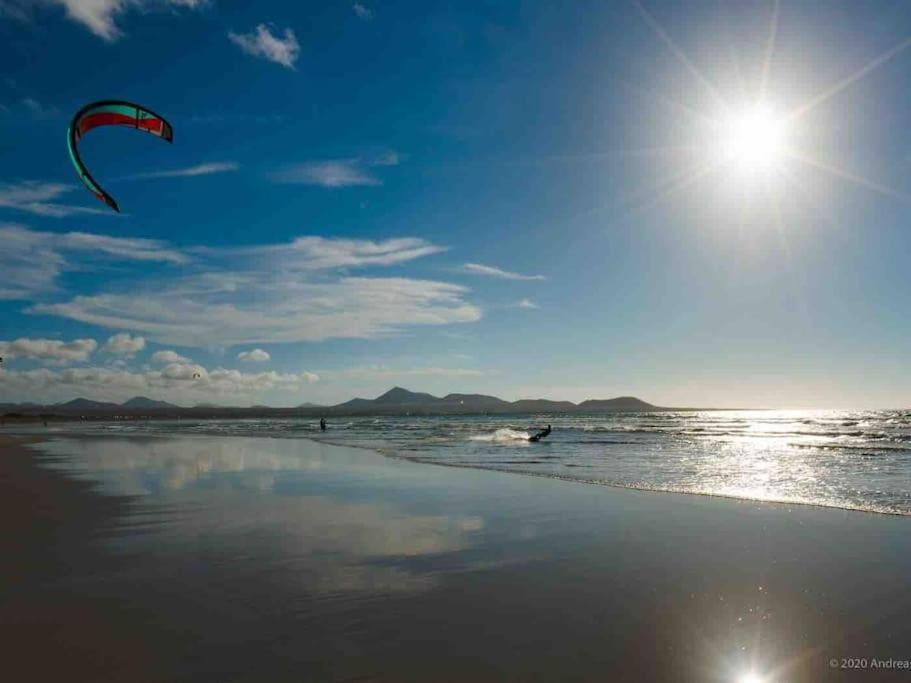 Famara, Apto. En Zona Tranquila A 200M Del Mar. Exterior foto